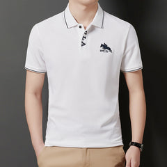Men's Summer Cotton Short Sleeve Polo Shirt
