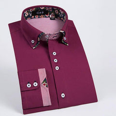 Cotton Double Collar Men's Shirt