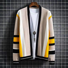 2022 new striped cardigan
