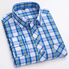 100% cotton plaid shirt