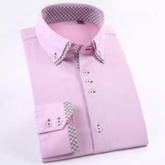 Cotton Double Collar Men's Shirt