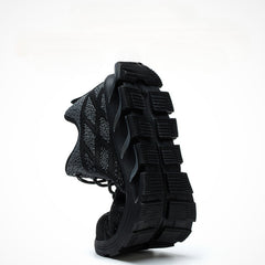 Men's Flying Woven Anti-smash and Anti-stab Safety Shoes