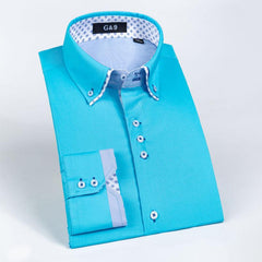 Cotton Double Collar Men's Shirt