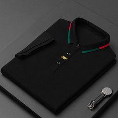 Embroidered short-sleeved polo shirt [5 Colors]