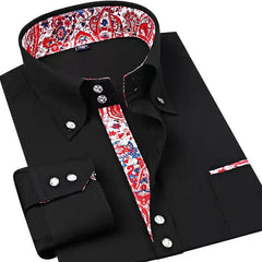 New Contrast Color Casual Shirts