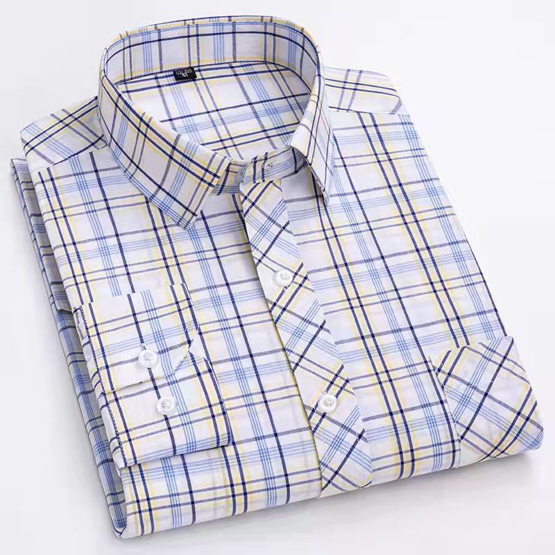 100% cotton plaid shirt