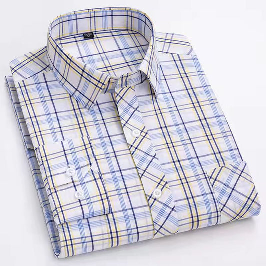 100% cotton plaid shirt