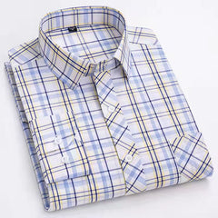 100% cotton plaid shirt