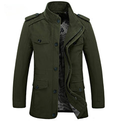 Men's Casual Large Size Cotton Windbreaker