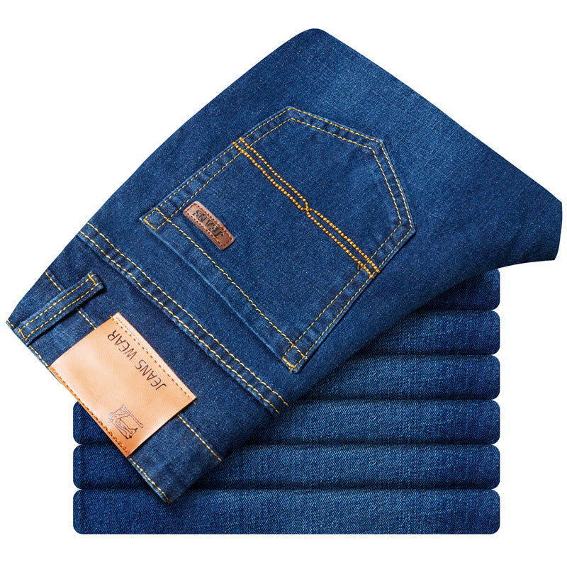 Men's Stretch Slim Business Straight Jeans
