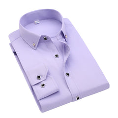 Men's Business Professional Diamond Button Casual Shirt