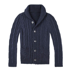 2023 Men's Single Breasted Pocket Cardigan Sweater