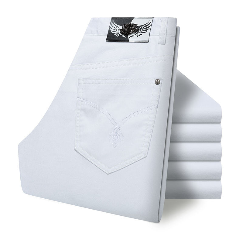 New pure cotton skin-friendly straight men's trousers