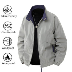 New Outdoor Contrast Color Bomber Jacket