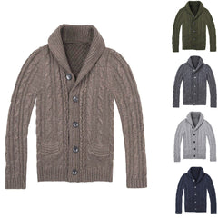 2023 Men's Single Breasted Pocket Cardigan Sweater