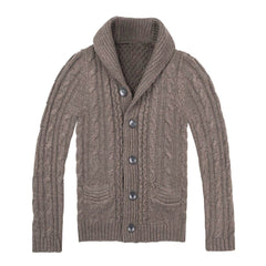 2023 Men's Single Breasted Pocket Cardigan Sweater