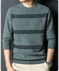 Men's winter thick warm pure wool high-grade sweater