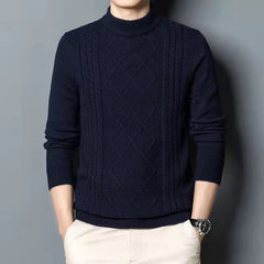 Turtleneck solid color sweater