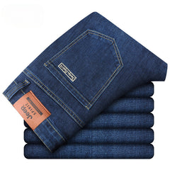 Men's Casual Stretch Winter Thick Jeans