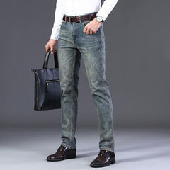 Vintage Stretch Loose Straight Jeans