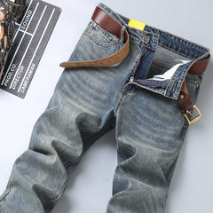 Vintage Stretch Loose Straight Jeans