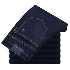 Business straight fit stretch jeans