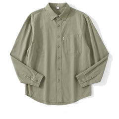 Men's Cotton Simple Inner Solid Color Shirt