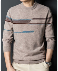 Men's winter thick warm pure wool high-grade sweater