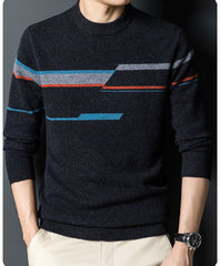 Men's winter thick warm pure wool high-grade sweater