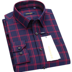 100% Cotton Men's Casual Long Sleeve Shirt