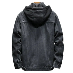 Cotton Hooded Denim Jacket