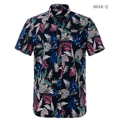 Summer Cotton Hawaiian Print Beach Shirt (21 Colors)