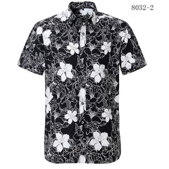 Summer Cotton Hawaiian Print Beach Shirt (21 Colors)