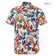 Summer Cotton Hawaiian Print Beach Shirt (21 Colors)