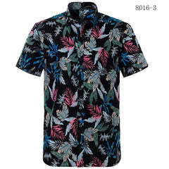 Summer Cotton Hawaiian Print Beach Shirt (21 Colors)