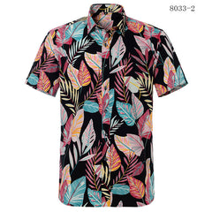 Summer Cotton Hawaiian Print Beach Shirt (21 Colors)