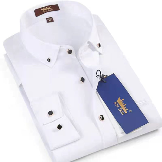 Business casual solid color shirt
