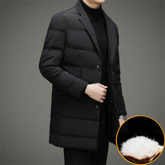 2024 Men's Long Business Warm Down Jacket