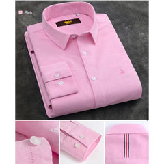 100% Cotton Long Sleeves Embroidery Business Shirt