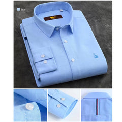 100% Cotton Long Sleeves Embroidery Business Shirt