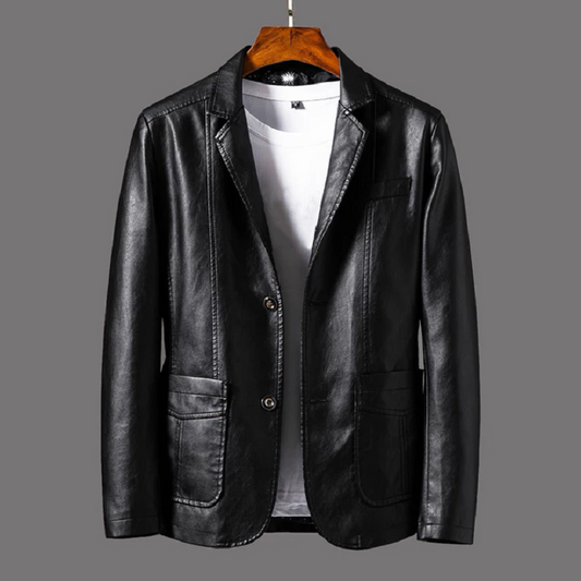 Men's Business Handsome Leather Suit Jacket