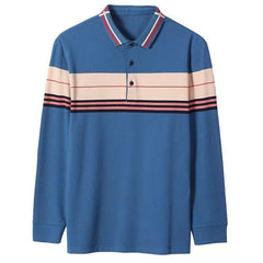 New Striped Business Polo Shirt