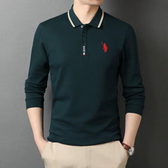 100% Cotton Business Casual Embroidered Polo Shirt