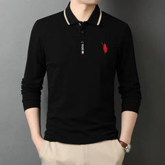 100% Cotton Business Casual Embroidered Polo Shirt