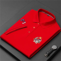 Cotton Embroidered Crown Polo Short Sleeve