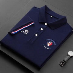 Embroidered Short Sleeve Polo Shirt [5 Colors]