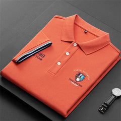 Embroidered Short Sleeve Polo Shirt [5 Colors]