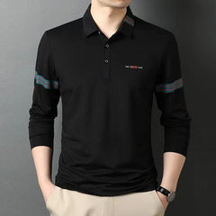 Fashion Casual Striped Polo Shirt