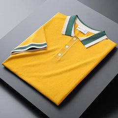 Fashion Slim Knit Short Sleeve Polo Shirt