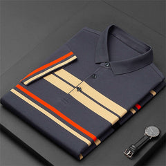 Horizontal Striped Polo Shirt